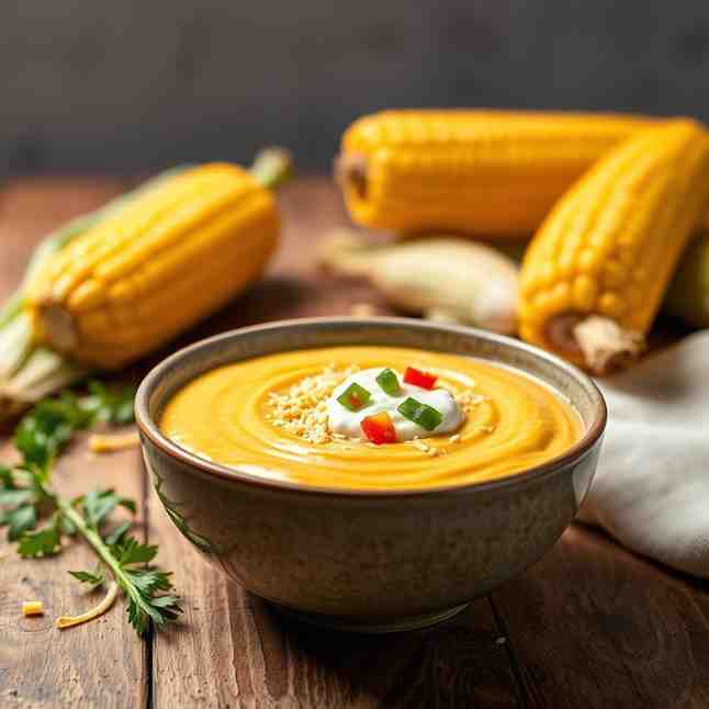 Sweet Corn Mazamorra - Easy Vegetarian Recipe